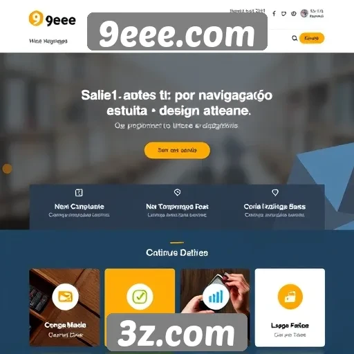 Navegação intuitiva e design atraente no 9eee.com
